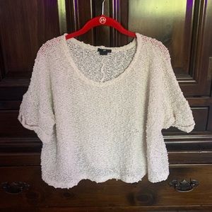 Short sleeve sheer top